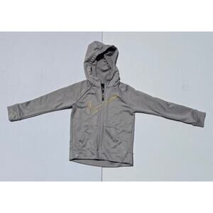 Kids gray nike zip up  size XS